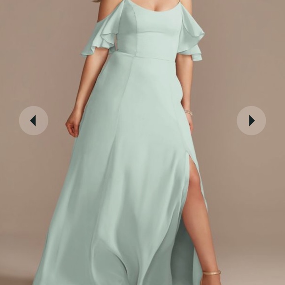 David's Bridal Dresses Davids Bridal Size Altered Dusty Sage